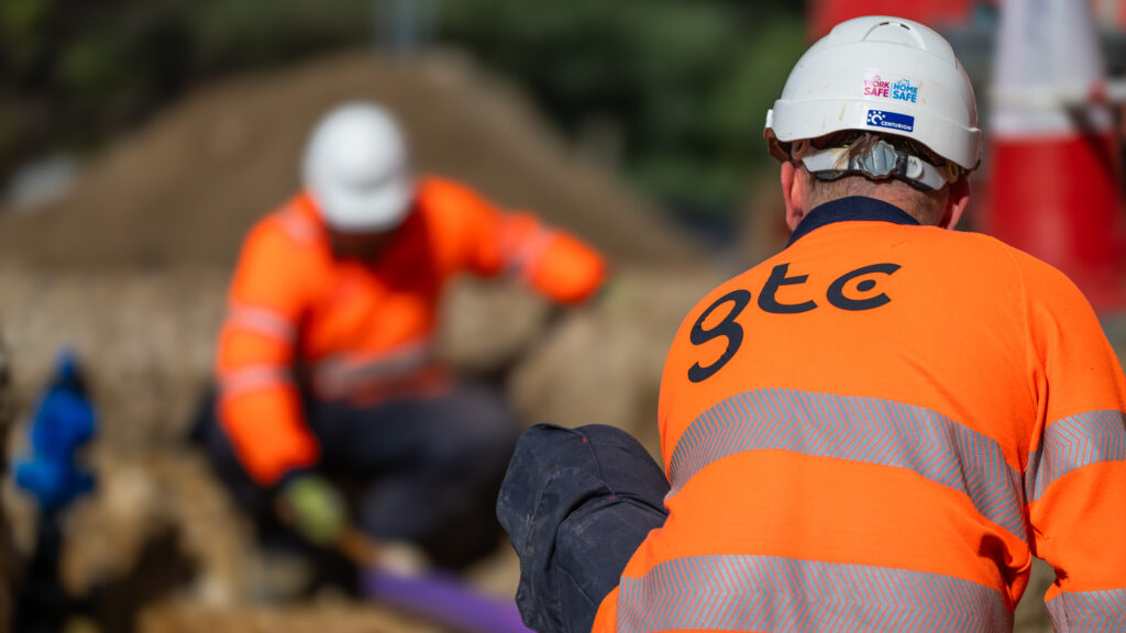 Fibre network installation on new build homes by GTC employees