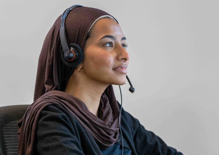 A GTC customer service and complaints call centre employee